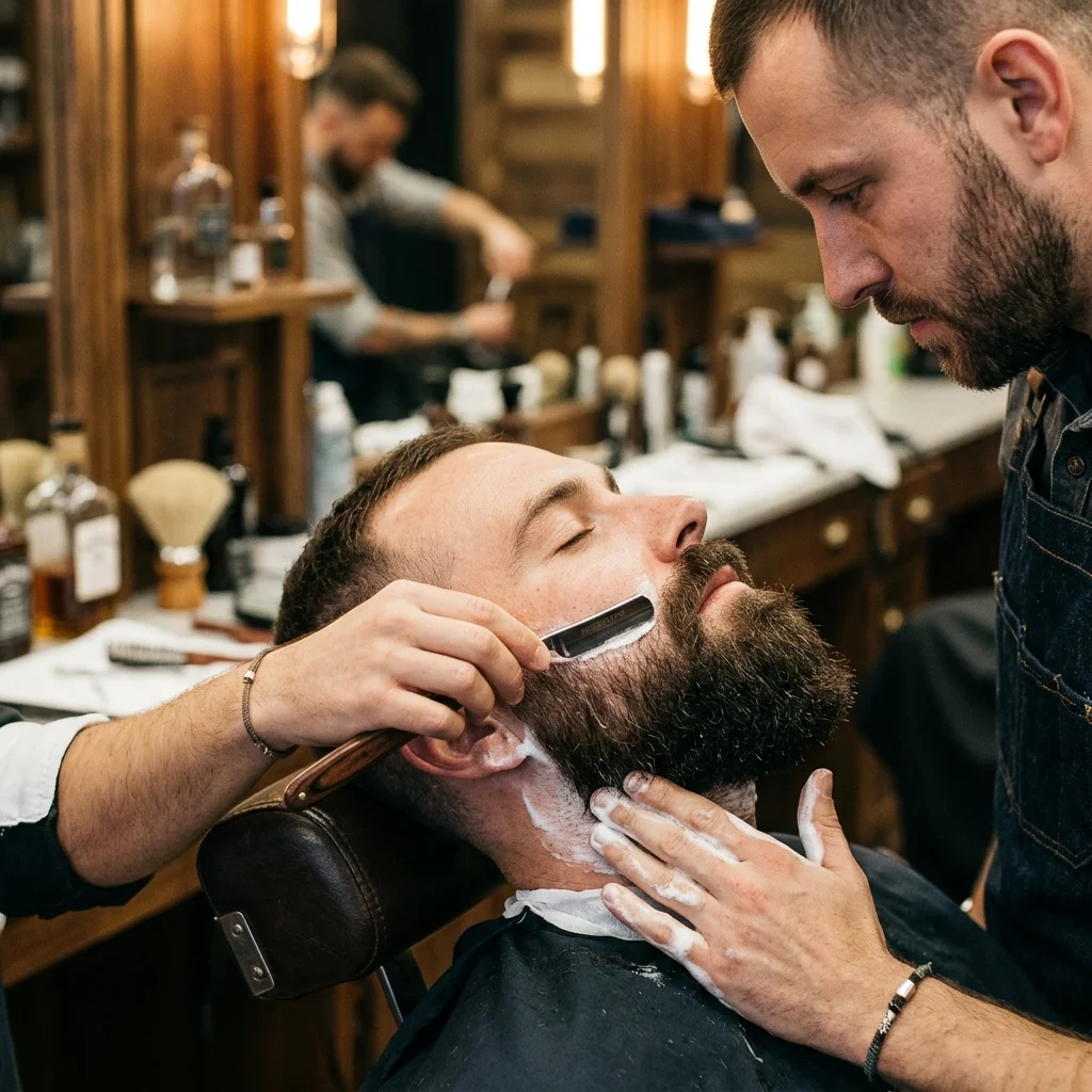 Modelagem de barba na Josef Barbearia