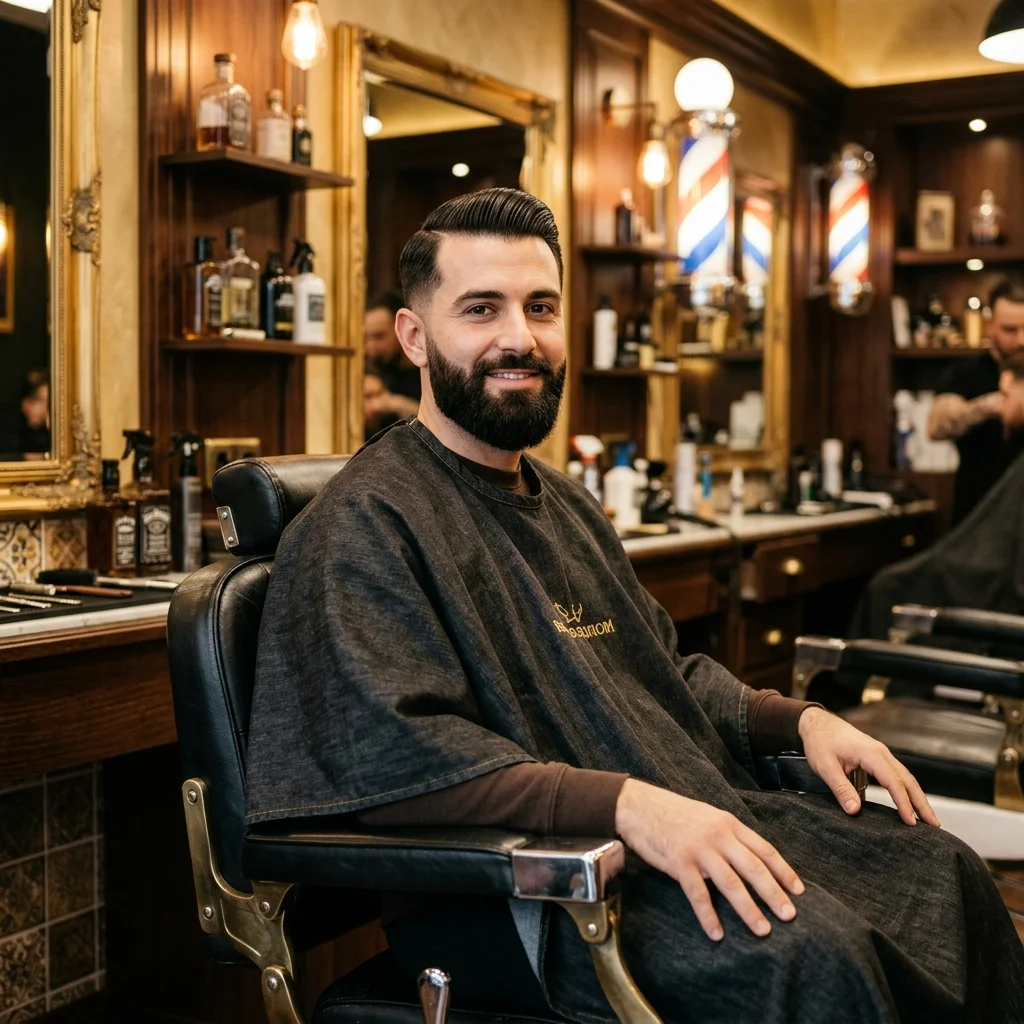 Serviço de corte e barba completo