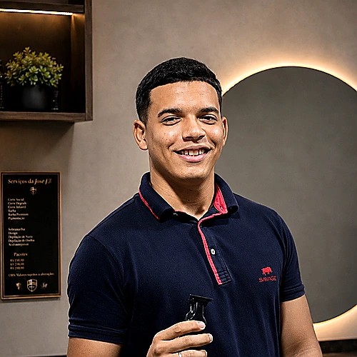 Lucas Vasconcelos, barbeiro especialista da Josef Barbearia
