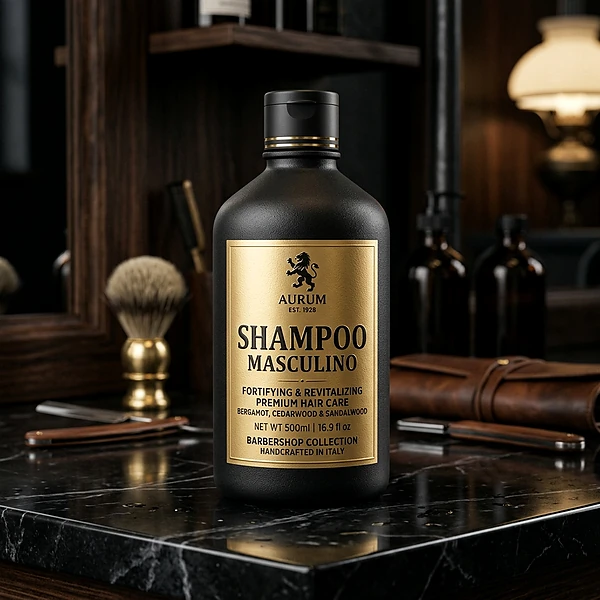 Shampoo masculino premium disponível na Josef Barbearia